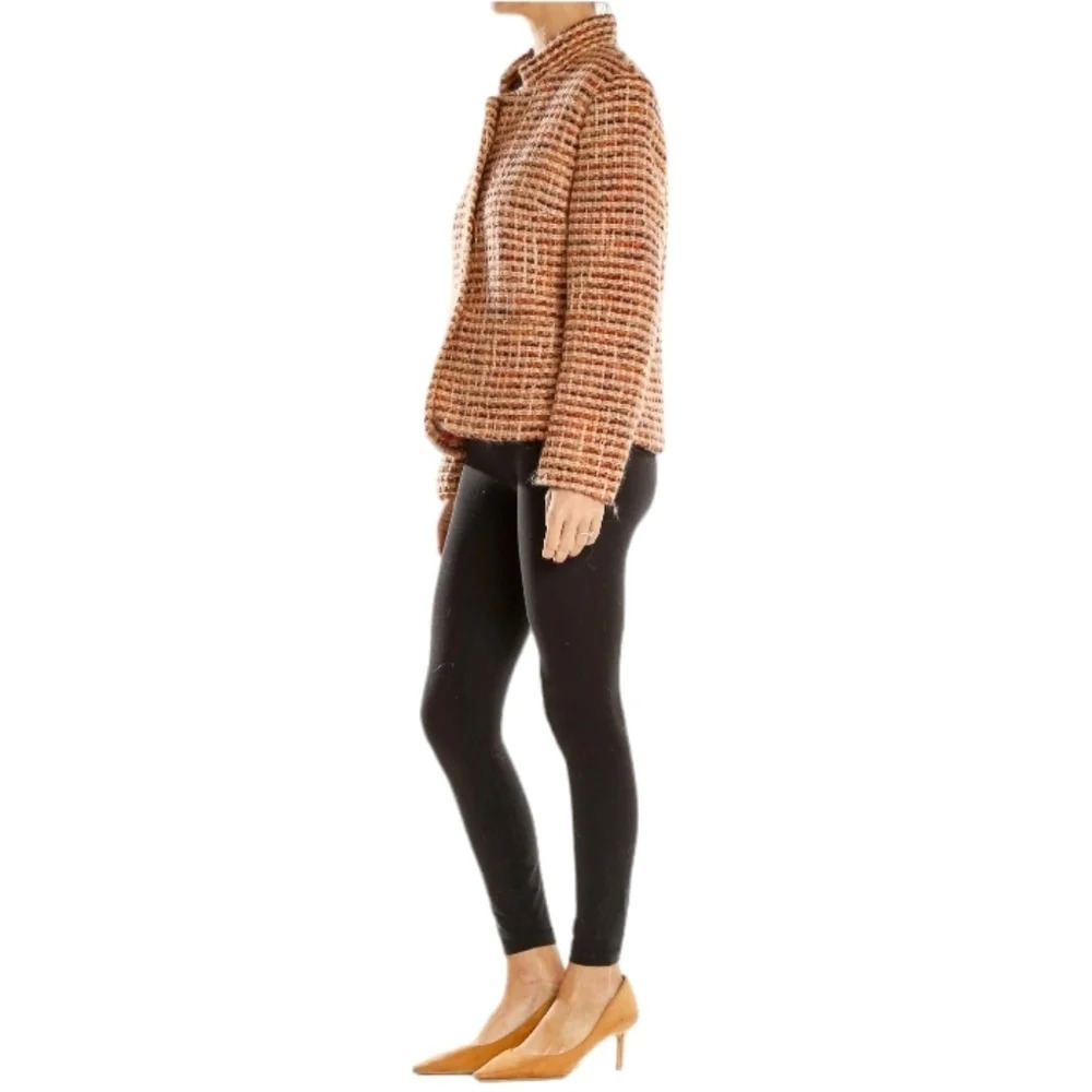 Talbot's Women's Wool Tweed 2 Hidden Button Blazer Lined Size 8 Petite - Picture 2 of 10